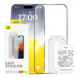 Baseus Integritetsskydd Härdat glas Baseus Sapphire iPhone 15