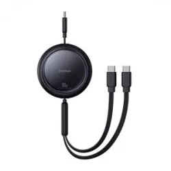 Baseus Kabel USB-C 2W1 Baseus Bright Mirror, C+C / 100W / 1m (czarny)