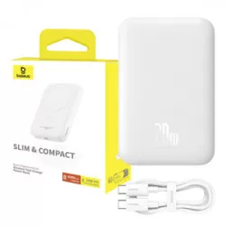 Baseus Powerbank Baseus Magnetic Mini 6000mAh 20W MagSafe (vit)
