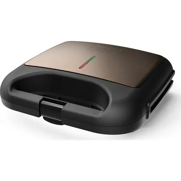 BLACK+DECKER 750W paninigrill | Svart