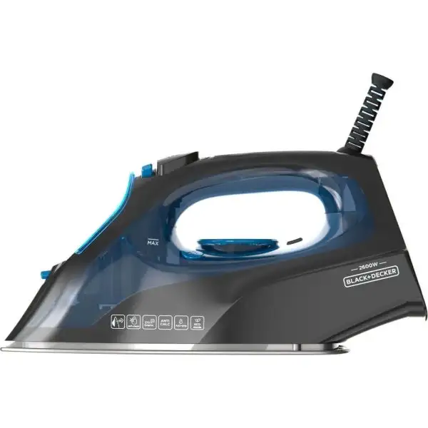 Black+Decker Ångstrykjärn 2600W, Blå