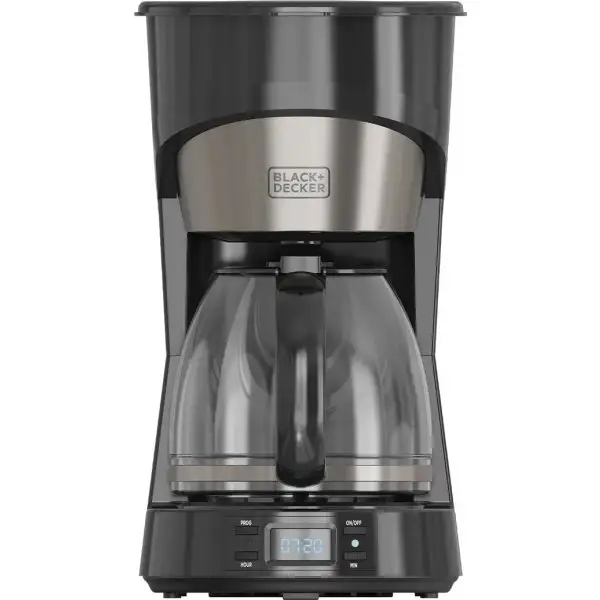 Black+decker Kaffebryggare LCD 12 koppar, svart
