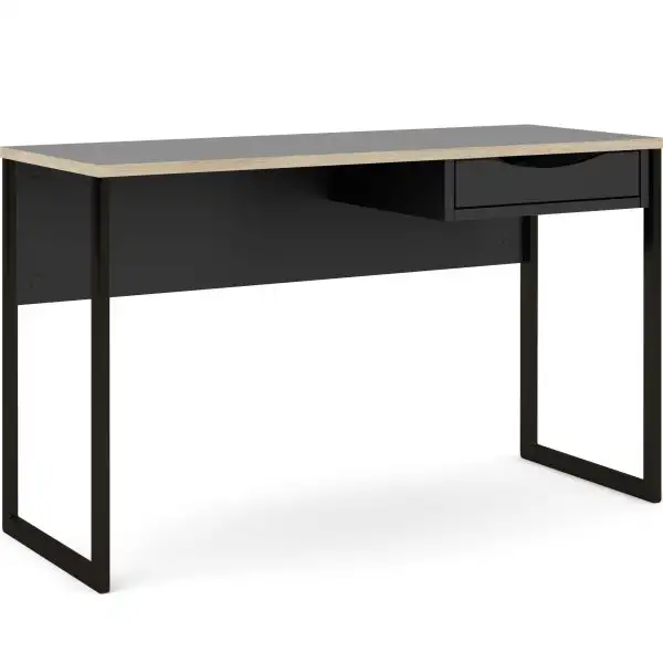 Skrivbord BudgetLine 130x48,4 cm Svart