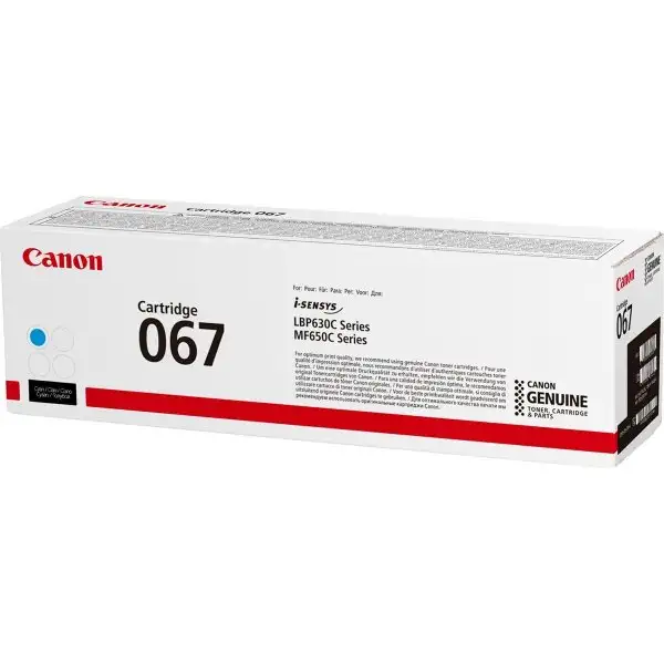 Canon 067 lasertoner | 1250 sidor | Cyan