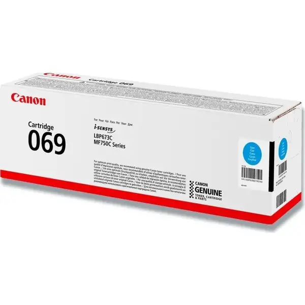 Canon 069 C | Lasertoner | Blå | 1900 sidor