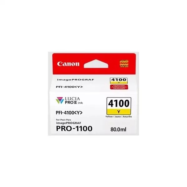 Canon PFI-4100 bläckbehållare, gul, 80 ml