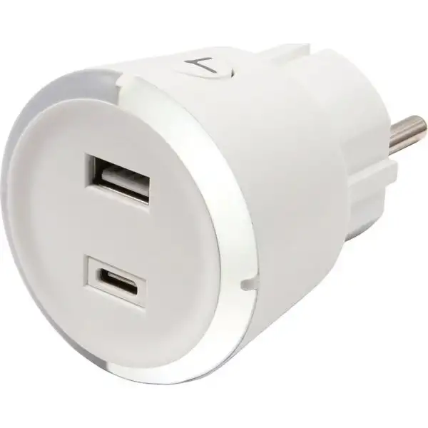 Capidi Säkerhetstimer, adapter, vit