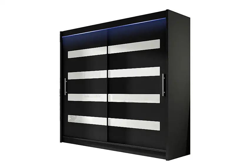 Scandinavian Choice Prag Garderob 180x215 cm Svart