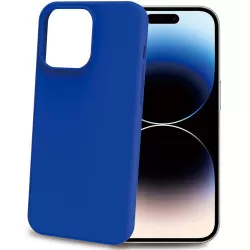 Celly Cromo Soft rubber case iPhone 15 Pro Blå