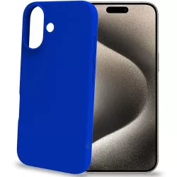 Celly Cromo Soft rubber case iPhone 16 Blå