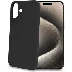 Celly Cromo Soft rubber case iPhone 16 Plus Svart