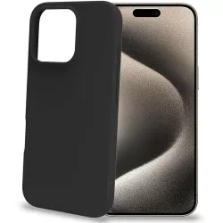 Celly Cromo Soft rubber case iPhone 16 Pro Svart