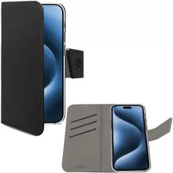Celly Wally Wallet Case iPhone 16 Pro Svart