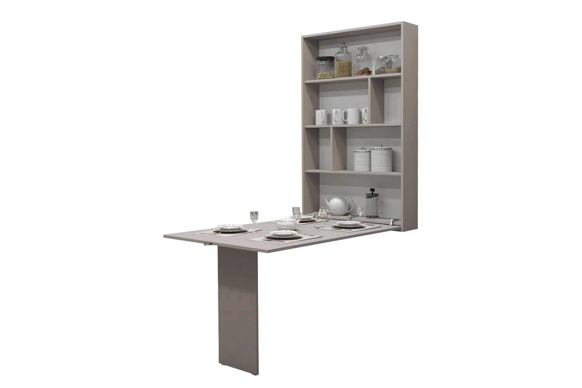 Abi Matbord Vägghängt 130 cm Rektangulär Beige