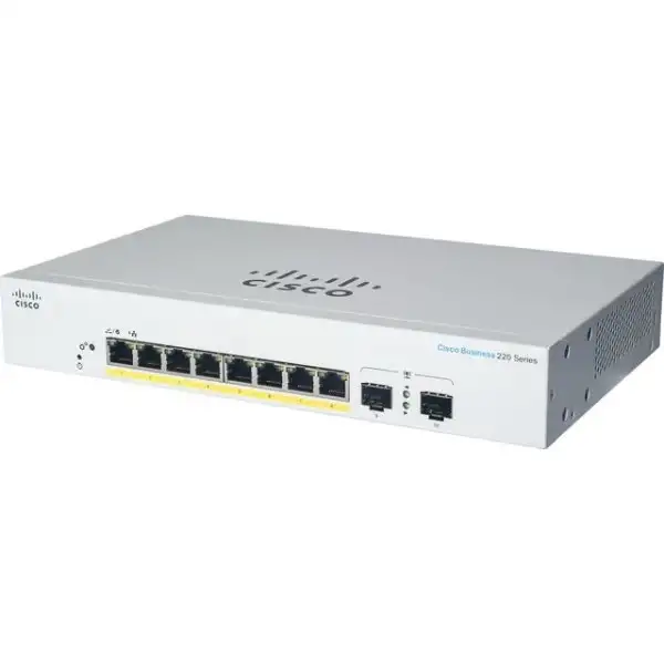 Cisco CBS220 8G 2SFP PoE 67W Smart Switch