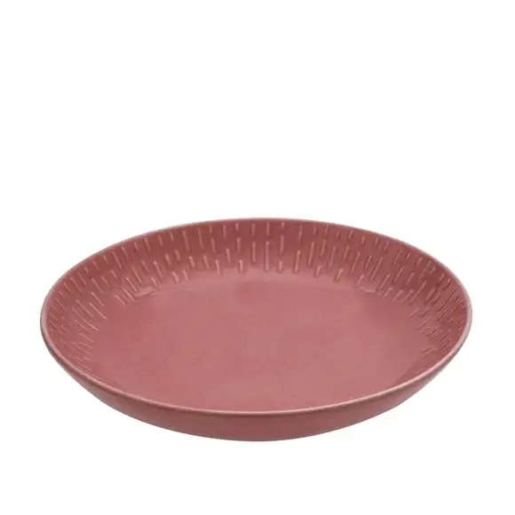 Tallrik Confetti djup 23cm bordeaux Aida