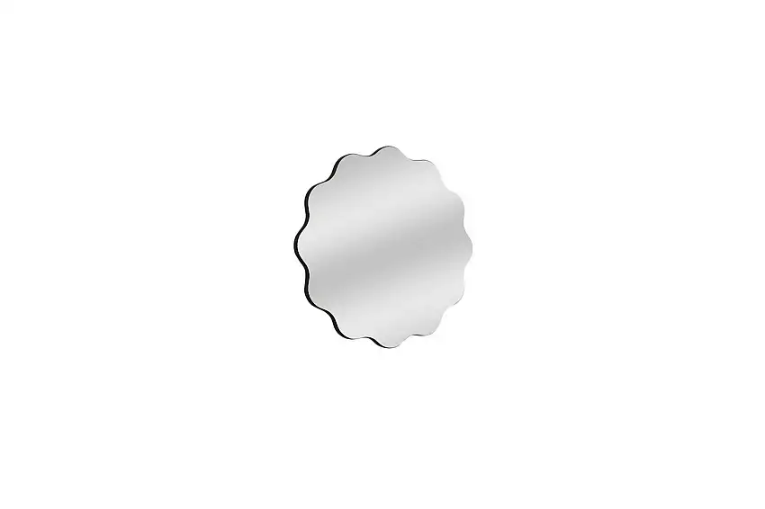 Buhem Badrumsspegel 60 cm Rund Svart