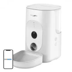 Dogness F15 WiFi 4L smart matautomat med kamera med plastbehållare (vit)