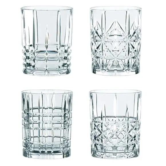 Dricksglas Kristall Highland låg 34,5cl 4-pack Giftpack