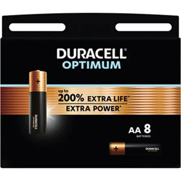 Duracell Optimum AA-batteri, 12 st