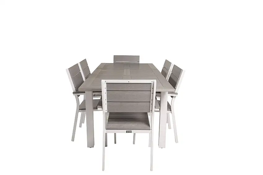 Albany Matgrupp Utomhus 150-210 cm Rektangulär med 6 Levels Utestolar