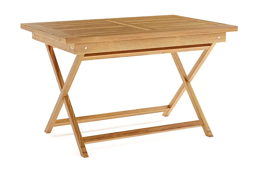 Comfort Garden Menorca Litet Rektangulärt Matbord i trä Utomhus 80x120 cm Trä/Natur