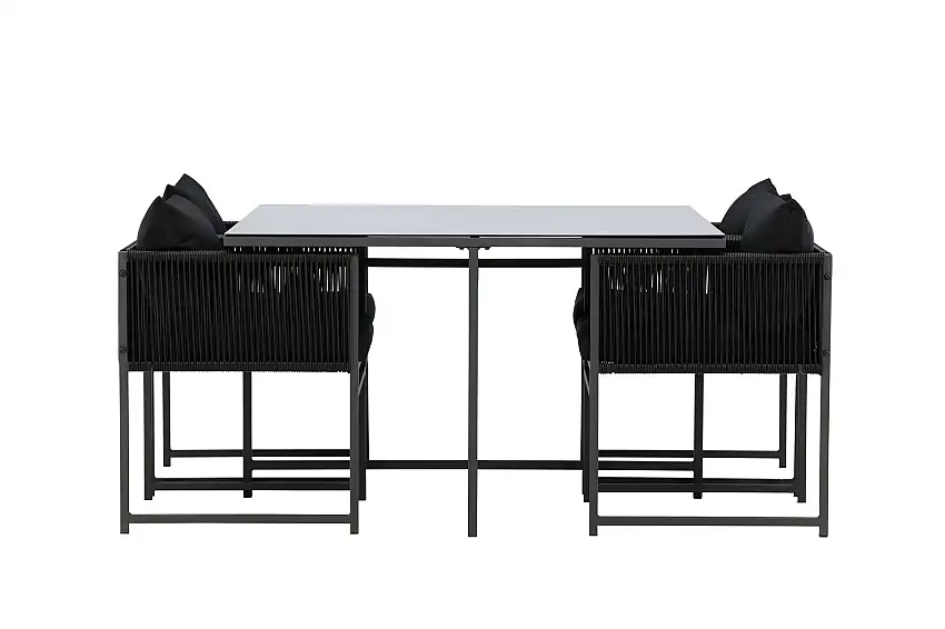 Venture Home Noto Matgrupp Utomhus 4-sits Svart