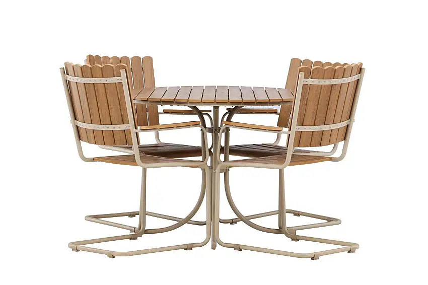 Venture Home Holmsund Matgrupp Utomhus 4-sits Beige