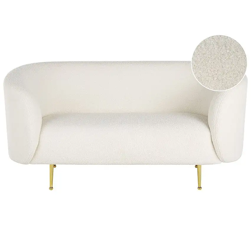 2-sits soffa Loen Vitt, guld