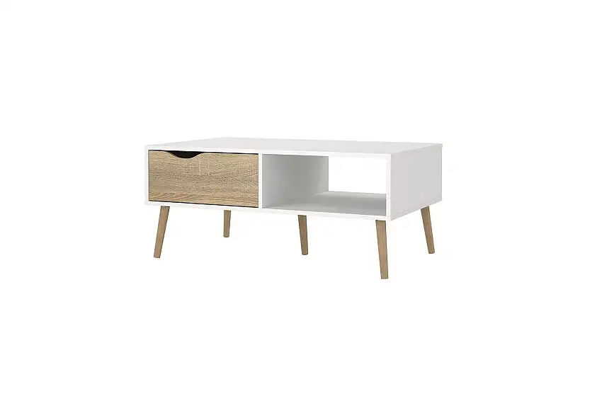Tvilum Hostafranc Soffbord 98,7 cm Natur/Vit