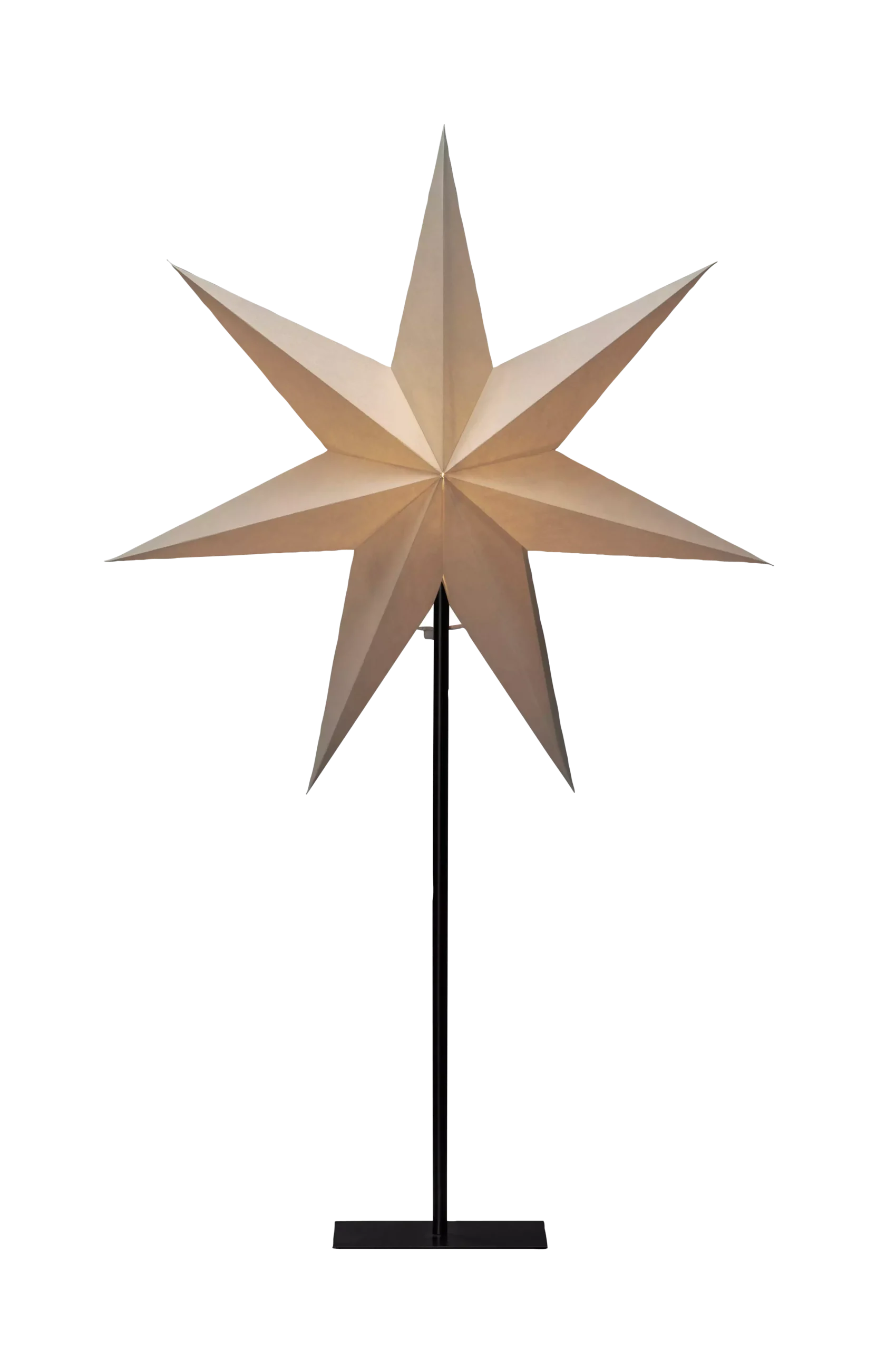 Pappersstjärna metallfot höjd 80 cm