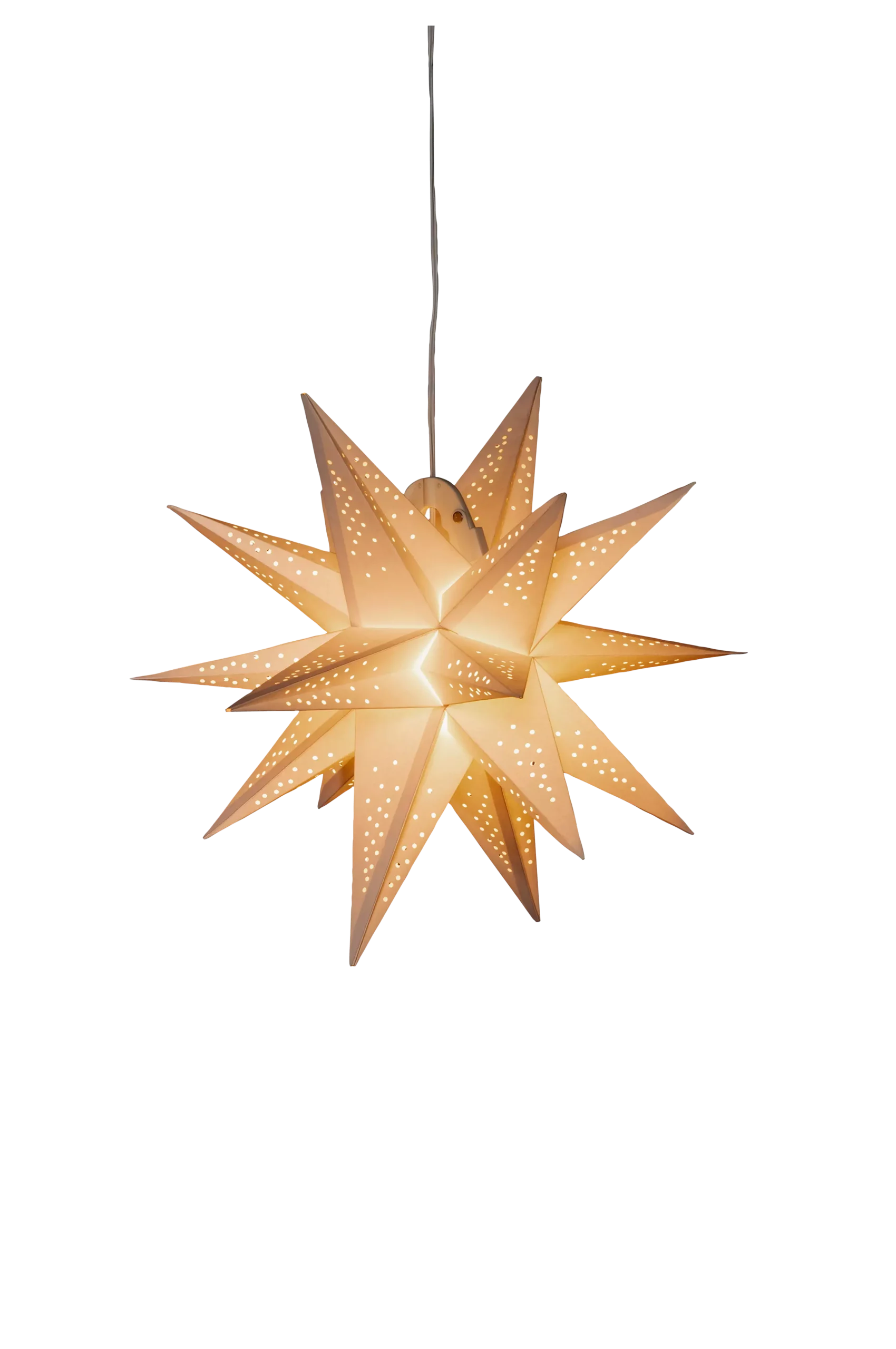 3-D Pappersstjärna LED höjd 45 cm
