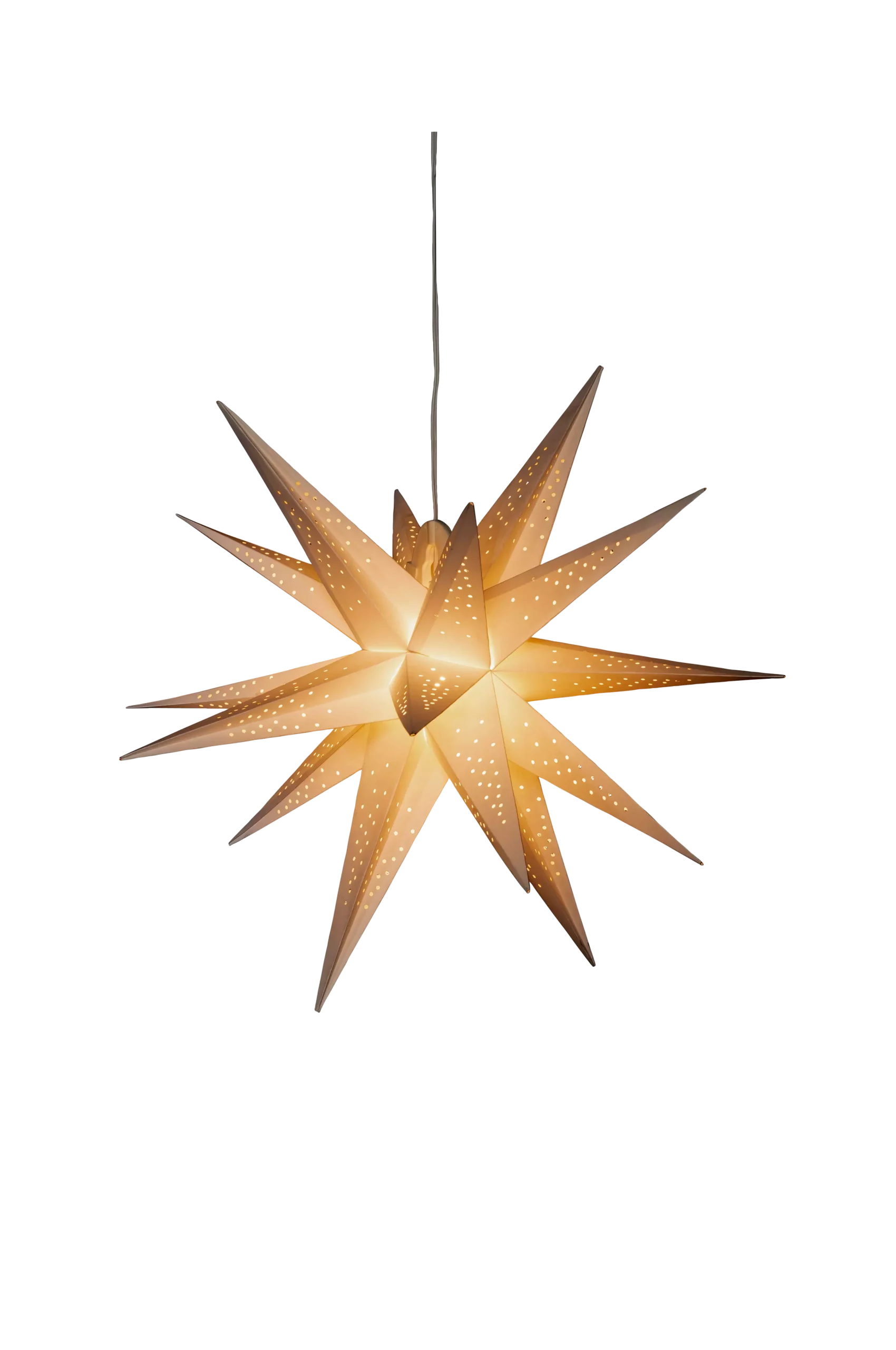 3-D Pappersstjärna LED höjd 60 cm