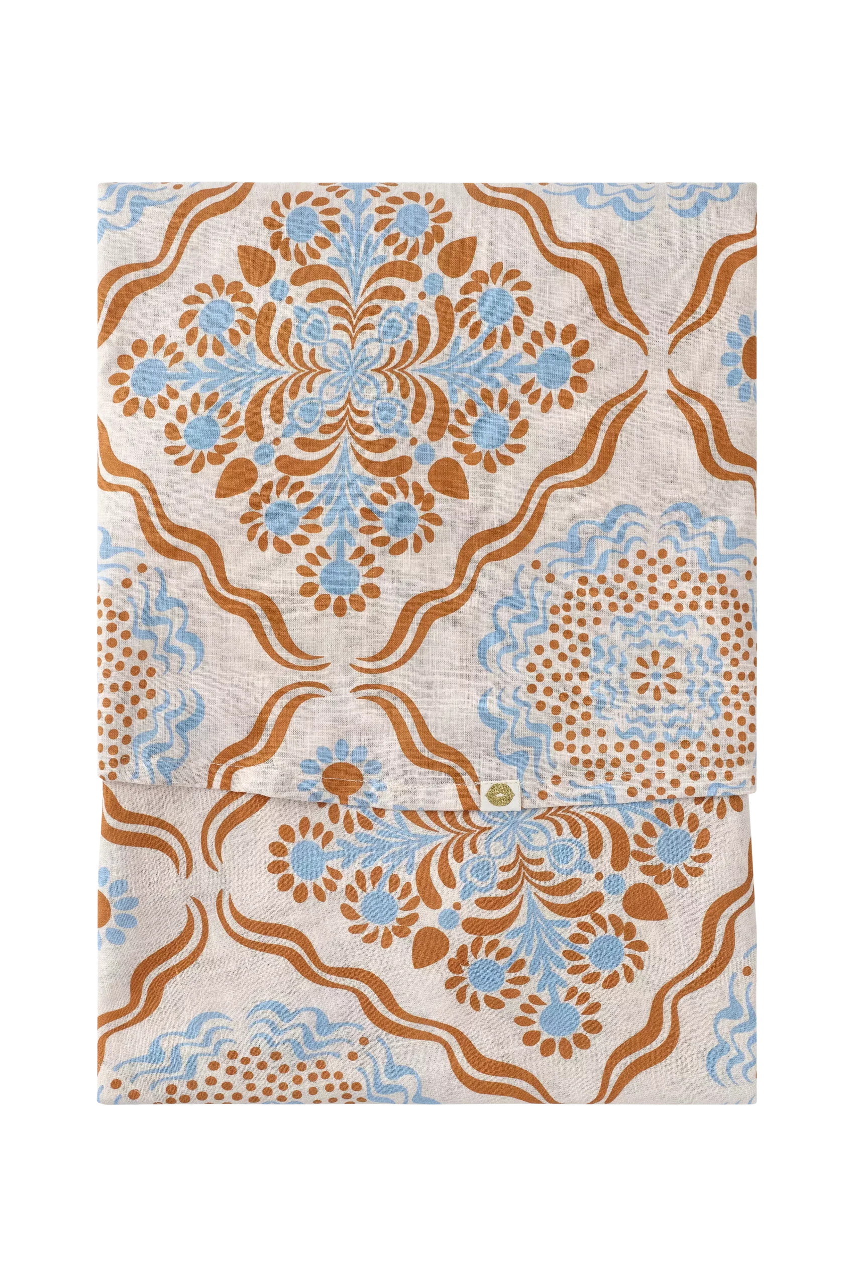 Duk Duk Elly Tile i återvunnet halvlinne Ø 150 cm