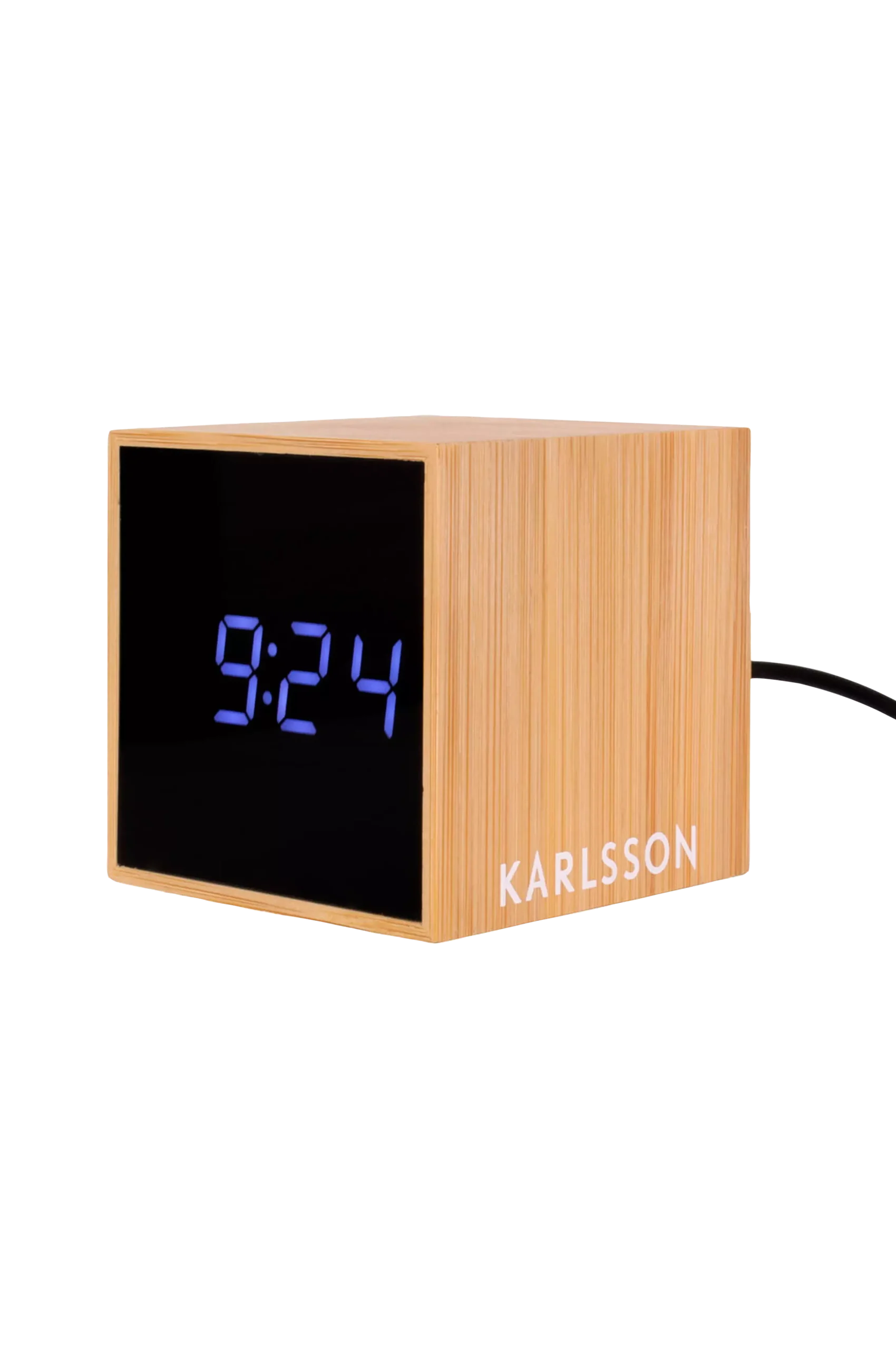 Väckarklocka Mini Cube Bamboo