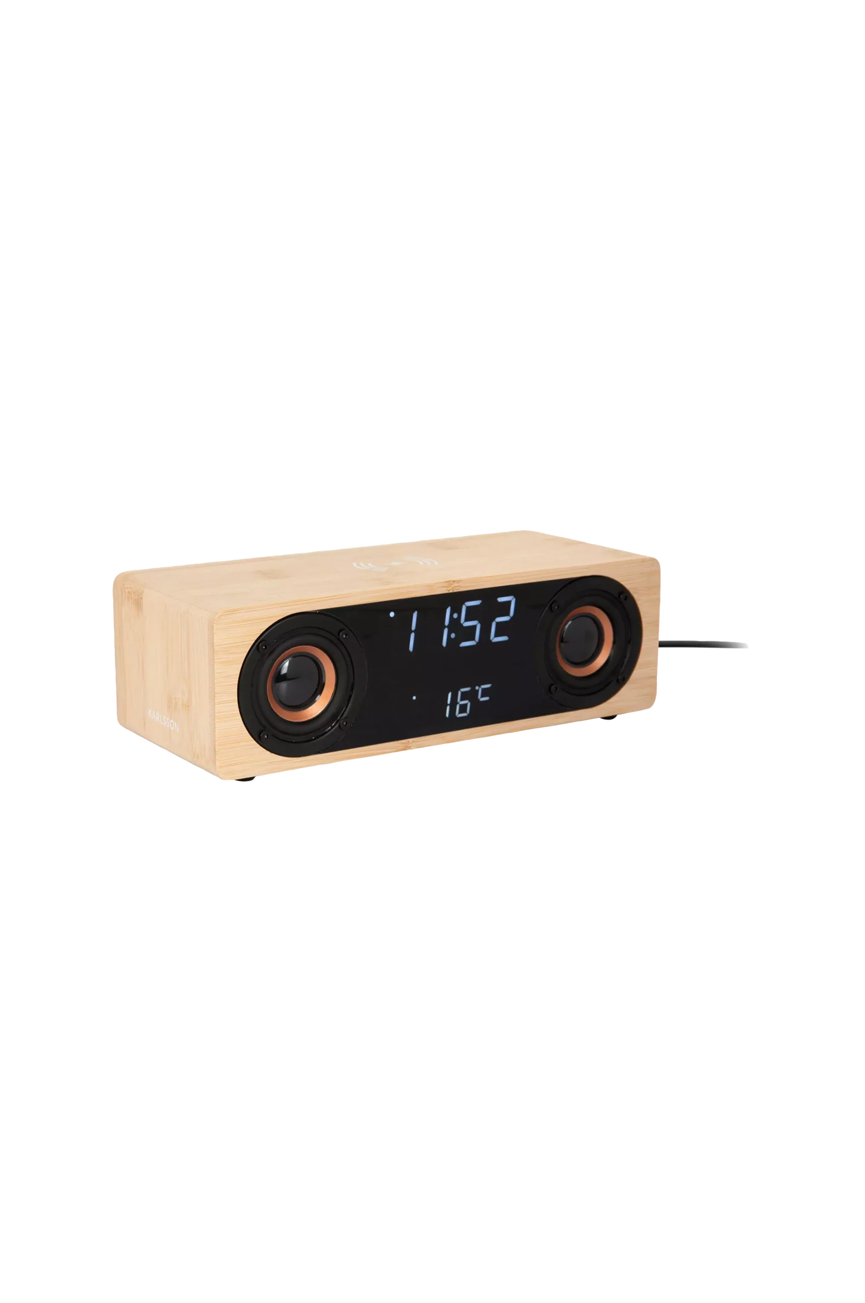 Väckarklocka Classic Bt Speaker Radio W. Phone Charger