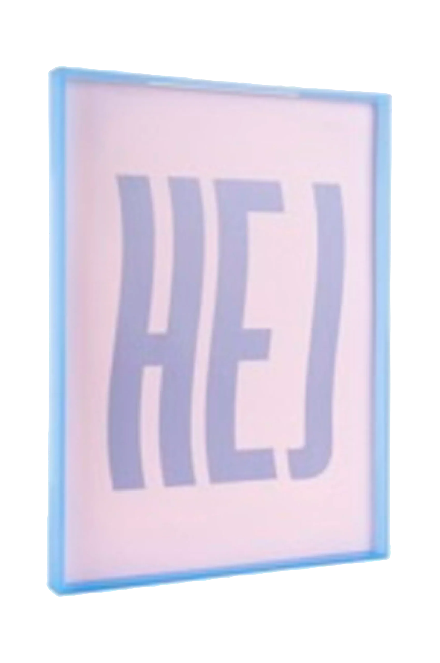 Väggkonst Hej Large