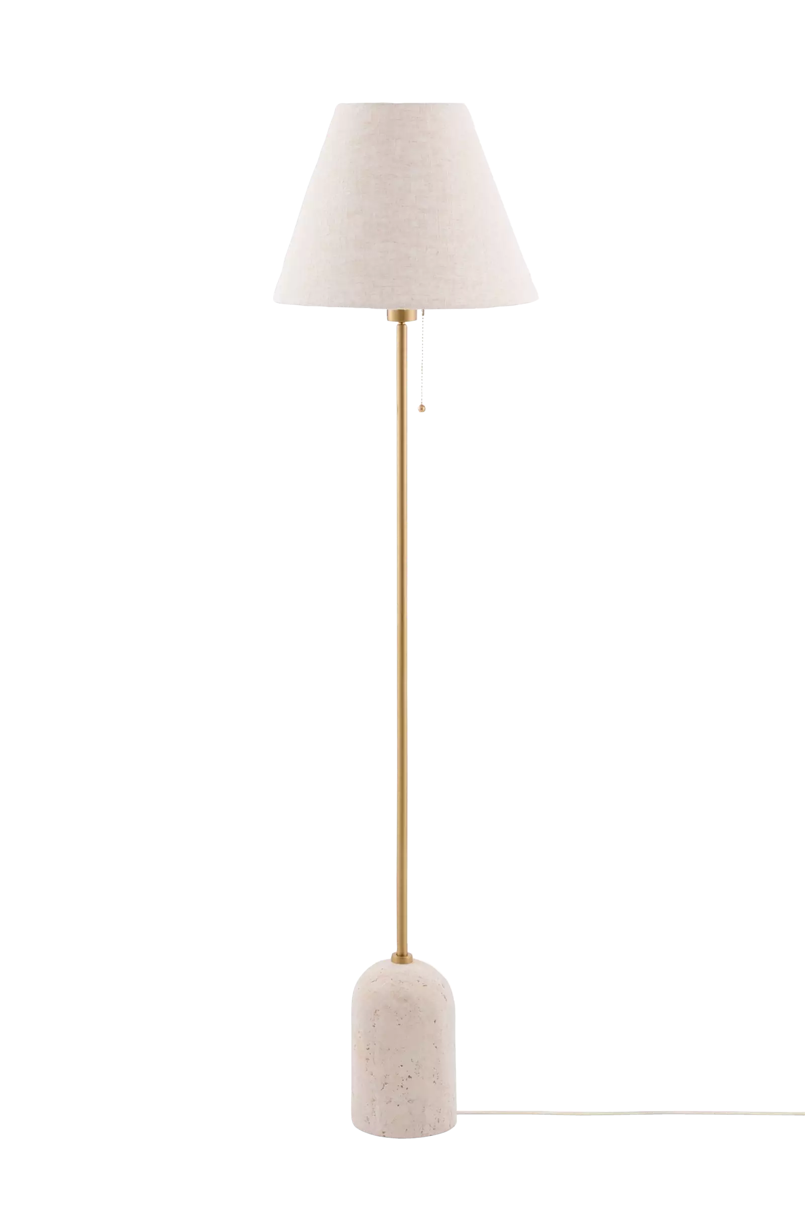 Golvlampa Gino Beige travertin