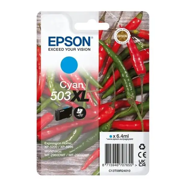 Epson 503XL bläckpatron | Cyan