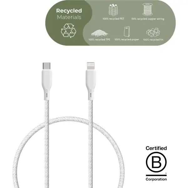 Ëssentials laddningsanslutning, 1,2 m, vit