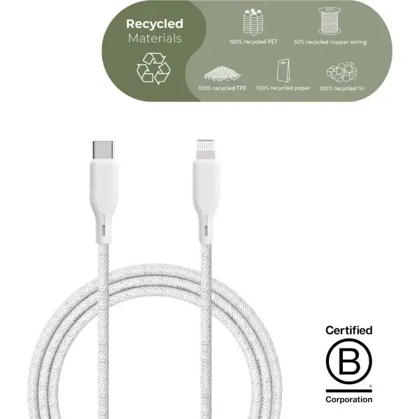 Ëssentials laddningsanslutning, 2,5 m, vit