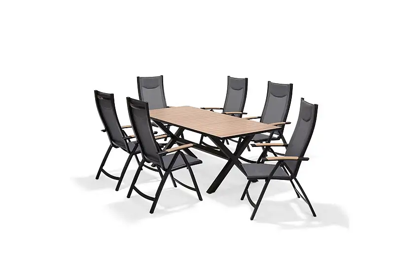 Utomhusmöbelgrupp Lifestyle Garden Panama 200 cm 6 pos. fotölj
