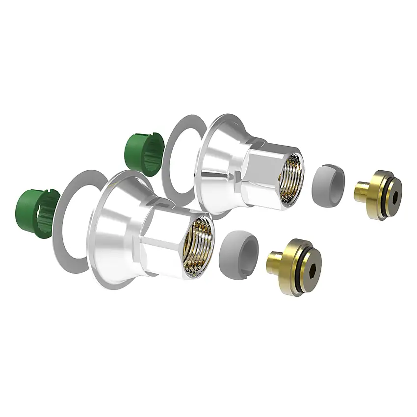 Blandarfäste VatetteVäggenomföringssystem V6 160 cc
