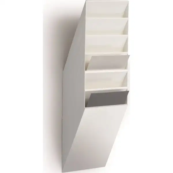 Broschyrhållare Durable Flexiboxx A4 Stående Vit