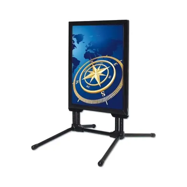Gatuskylt Wind-Line Budget, 70x100cm, Svart