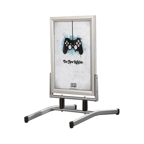 Gatuskylt Wind-Line Lux, 70x100cm, Alu/Silver