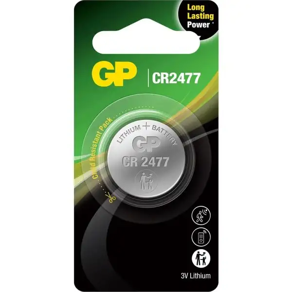 GP CR2477 litiumknappcellsbatteri, 1 pack