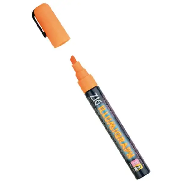 Griffelpenna vattenlöslig orange 6mm Illumigraph