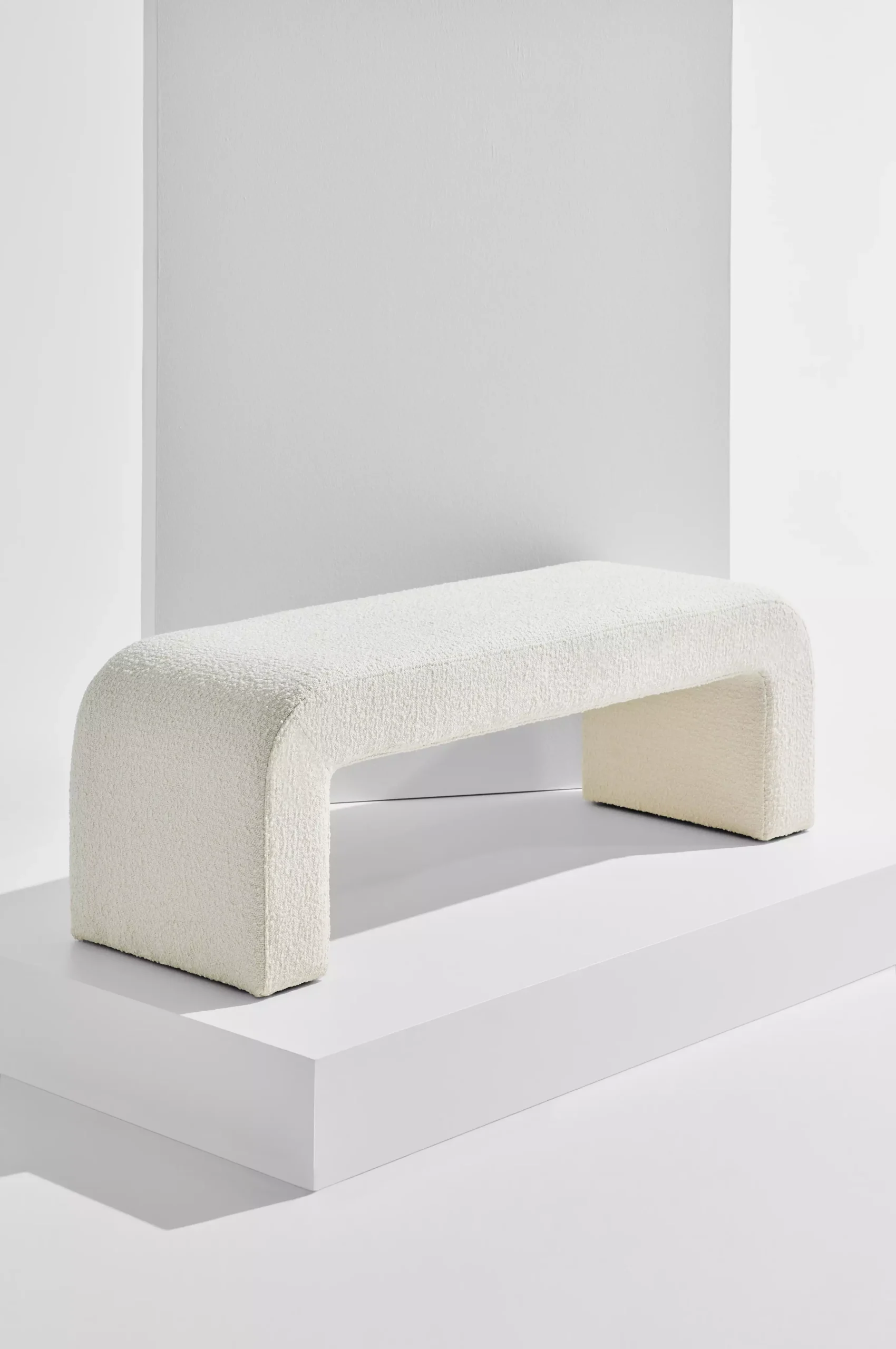 Odette bänk i bouclé 120x41 cm