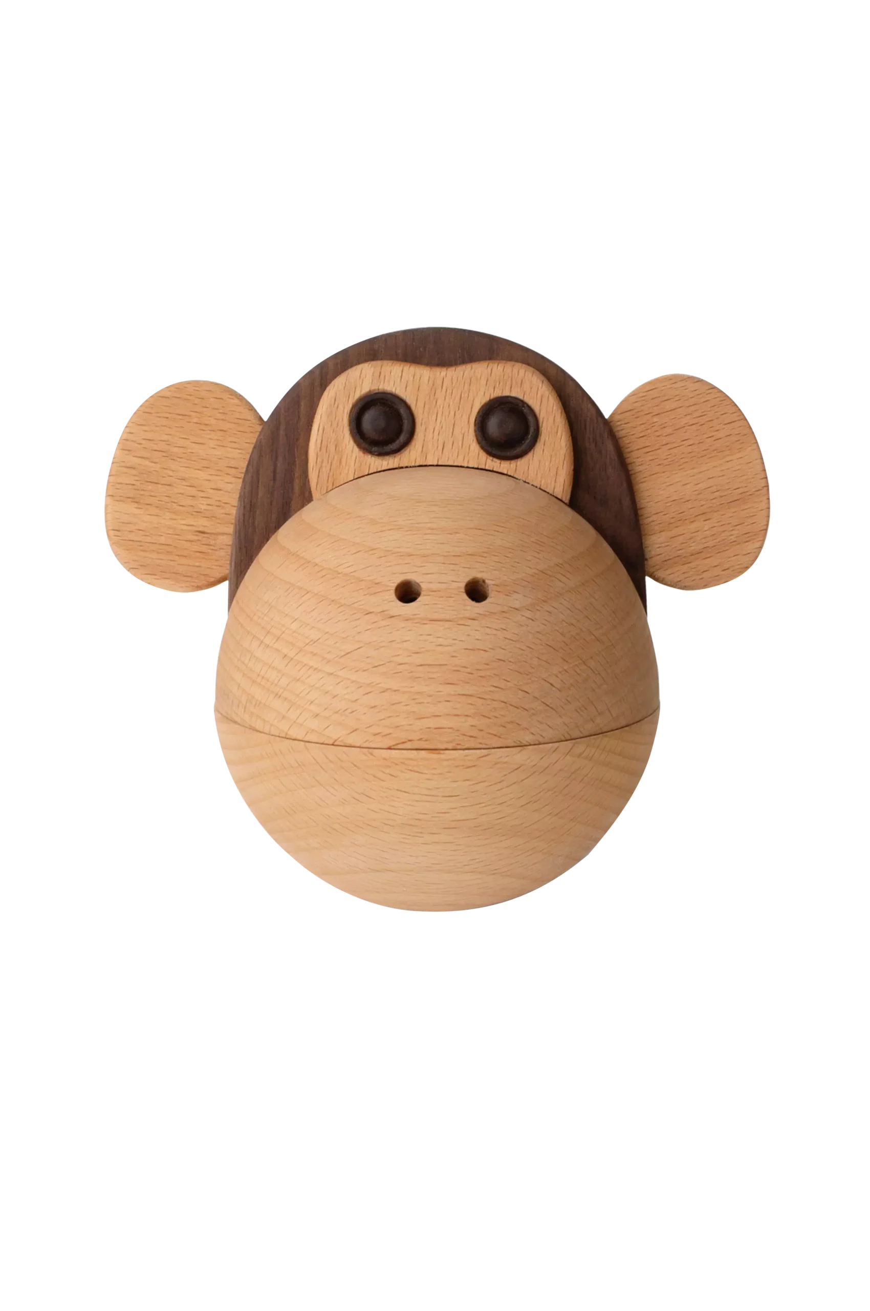 The Monkey Skål Ø14 cm Bok/Valnöt